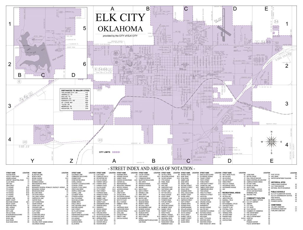 Maps of Elk City, Oklahoma - Visit Elk City Oklahoma